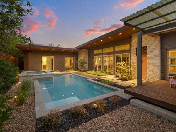 Palm Springs-style Austin home with calming garden lists for $1.7M